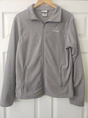 Disney Gray Sherpa Fleece Full-Zip Jacket - Women's Medium